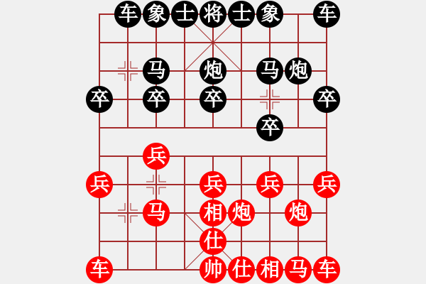 象棋棋譜圖片：東山小朱(日帥)-負-老不倒(天帝) - 步數(shù)：10 