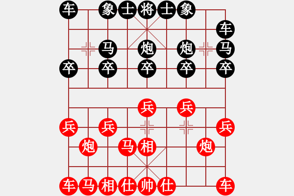 象棋棋譜圖片：‖棋家軍‖[474177218] -VS- 50年代的人[953174780] - 步數(shù)：10 