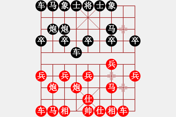 象棋棋譜圖片：龍五[3135772593] -VS- ★棋壇尊者★[407612993] - 步數(shù)：10 