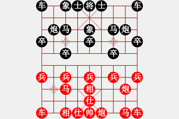 象棋棋譜圖片：sunny[紅] -VS- 負(fù)分太后 魚[黑]（6） - 步數(shù)：10 