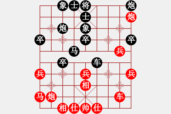 象棋棋譜圖片：河?xùn)|棋士(4段)-負(fù)-狼狼狼狼狼(3段) - 步數(shù)：40 