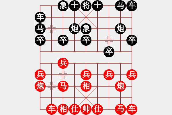 象棋棋譜圖片：10187局 A11-順相局-小蟲引擎24層 紅先負(fù) 旋九專雙核-專業(yè) - 步數(shù)：10 