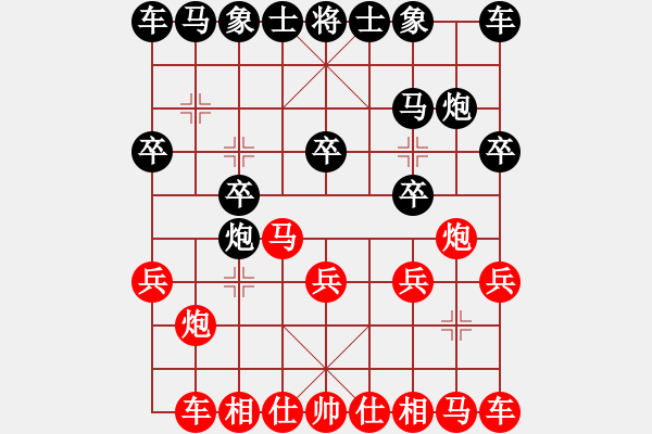 象棋棋譜圖片：蘿卜流滾(5段)-勝-月下棋士(3段) - 步數：10 