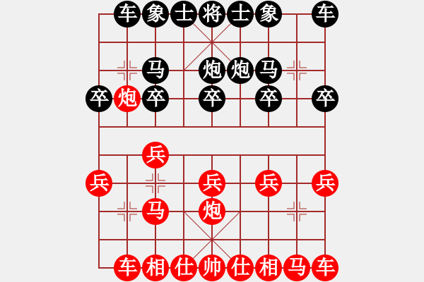 象棋棋譜圖片：2021.8.19.1JJ評(píng)測(cè)先勝仙人指路對(duì)右中炮 - 步數(shù)：10 