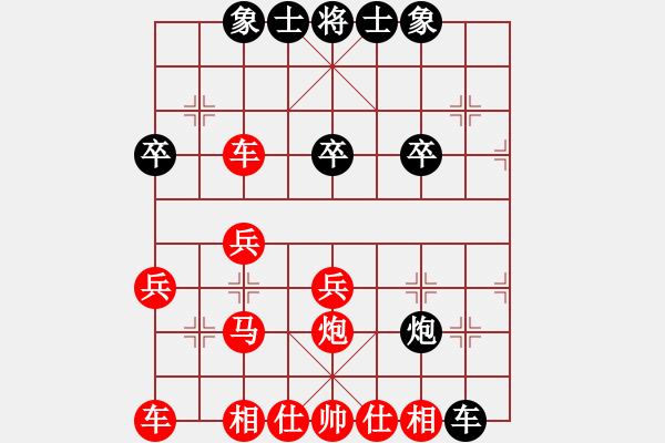 象棋棋譜圖片：中國(guó)象棋173太守棋狂先勝棋手61236 - 步數(shù)：30 