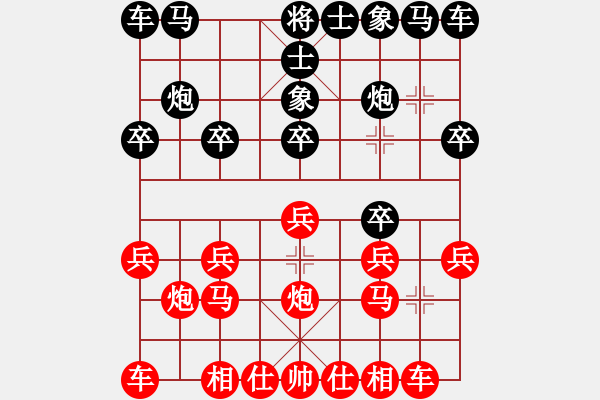 象棋棋譜圖片：意悠心輕[38090586] -VS- wxy[774822282] - 步數(shù)：10 