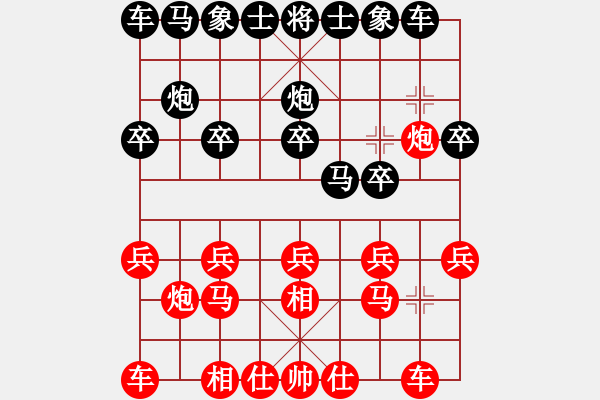 象棋棋譜圖片：倒拔楊柳(2段)-和-星月日同輝(5段) - 步數(shù)：10 