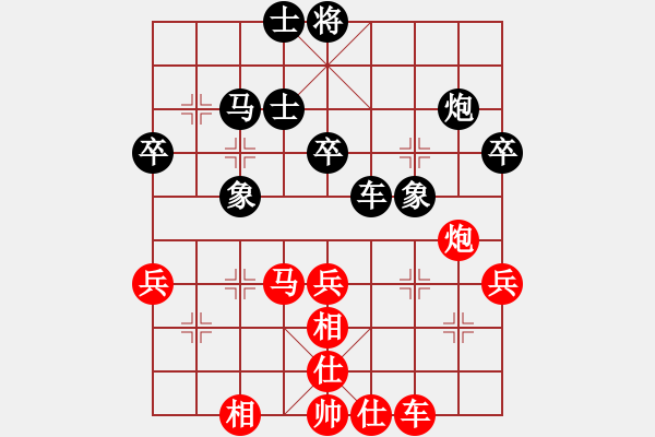 象棋棋譜圖片：打狗棒(2段)-和-可美(6段) - 步數(shù)：40 