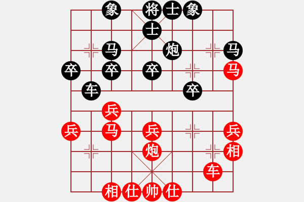 象棋棋譜圖片：棋力評測 五七炮對屏風(fēng)馬 2024-06-25 - 步數(shù)：30 