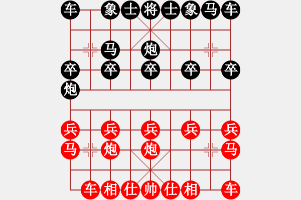 象棋棋譜圖片：10點(diǎn)場f91（黑）VSmacsed (紅）2 - 步數(shù)：10 