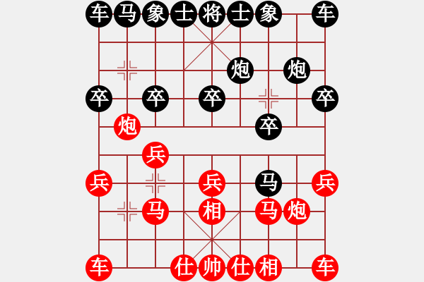 象棋棋譜圖片：哈哈[1245437518] -VS- 花好月圓[2451278842] - 步數(shù)：10 