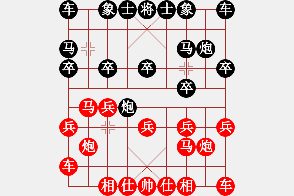 象棋棋譜圖片：起馬局 執(zhí)黑散手大輸（待拆） - 步數(shù)：10 