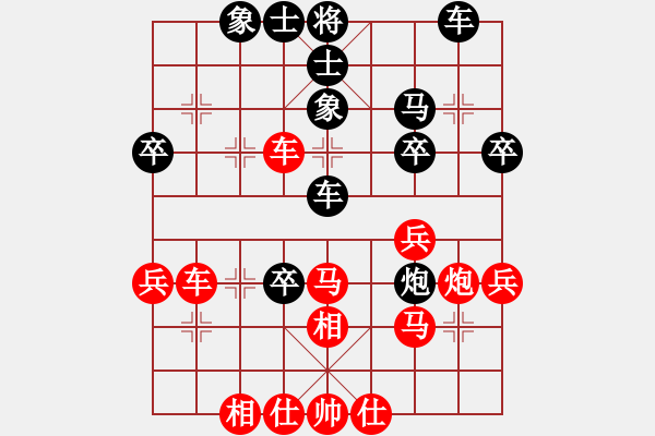 象棋棋譜圖片：棋淵(2段)-和-佳佳真臭(3段)中炮過河車互進(jìn)七兵對屏風(fēng)馬左馬盤河 紅七路馬對黑飛右象 - 步數(shù)：40 