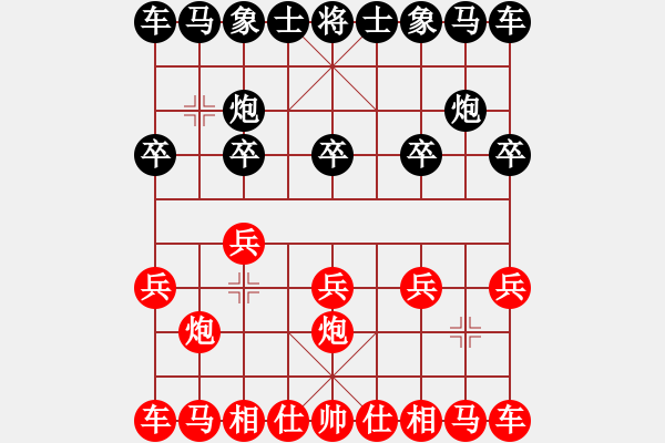 象棋棋譜圖片：開局仙人指路轉(zhuǎn)右中炮對卒底炮正馬 - 步數(shù)：0 