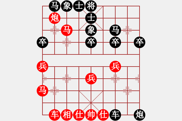 象棋棋譜圖片：南北戰(zhàn)神(9段)-負-梁山白玫瑰(月將) - 步數(shù)：40 