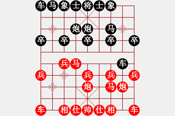 象棋棋譜圖片：葬心紅勝好玩4388【仙人指路對中炮】 - 步數(shù)：10 