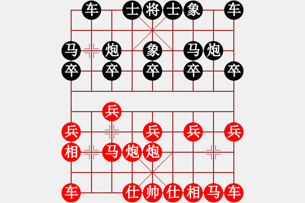 象棋棋谱图片：第三轮第二台林文汉先负王永梅 - 步数：10 