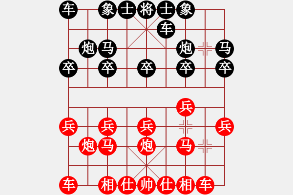 象棋棋譜圖片：雨夜飛鷹[紅] -VS- 只有一[黑] - 步數(shù)：10 