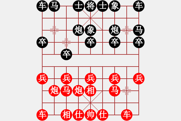 象棋棋譜圖片：[-] - 小草[1059443228] - 2010-12-22 1950 - 步數(shù)：10 