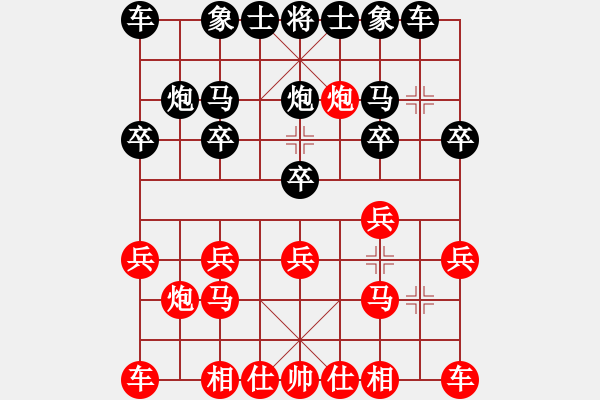 象棋棋譜圖片：1474局 A50- 仕角炮局-小蟲引擎23層(先勝)天天Ai1-1 - 步數(shù)：10 