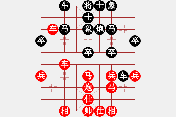 象棋棋譜圖片：瓜瀝三替(風(fēng)魔)-勝-鷹揚(yáng)天下(地煞) - 步數(shù)：40 