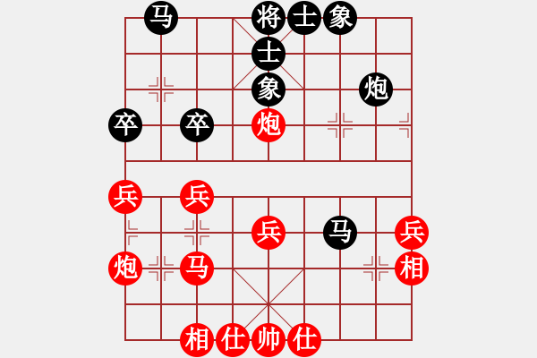 象棋棋譜圖片：20170114 第六輪 （4）霹靂 黎金福 先勝 柔佛 胡越有 - 步數(shù)：40 