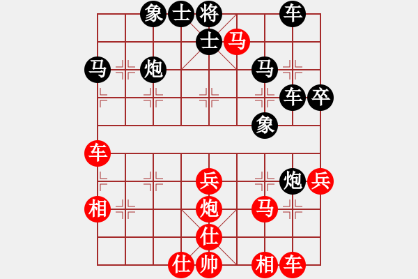 象棋棋譜圖片：分紅比例符合技術(shù)開 勝 無憂無愁 - 步數(shù)：40 