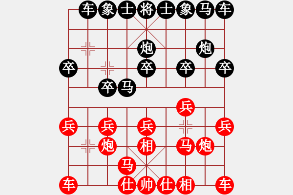 象棋棋谱图片：韩东军 先负 魏名治 - 步数：10 