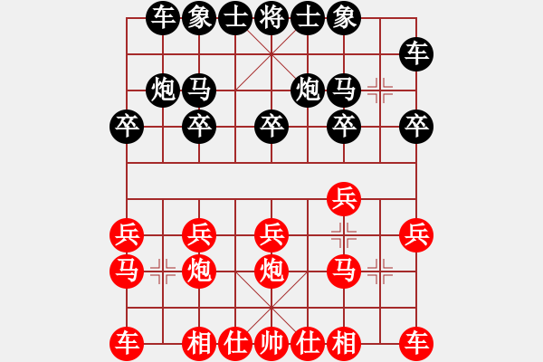 象棋棋谱图片：张导(6段)-胜-高渐飞(5段) - 步数：10 