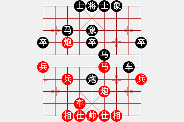 象棋棋譜圖片：bianyaqi(6段)-和-四平過(guò)宮炮(9段) - 步數(shù)：40 