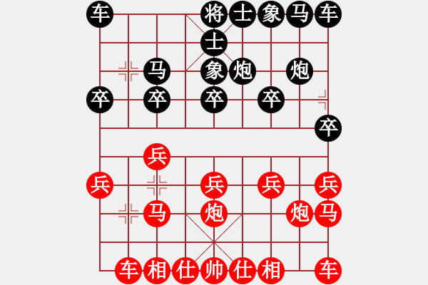 象棋棋譜圖片：象棋巫師競技場-龐統(tǒng) 先負(fù) hjm164 - 步數(shù)：10 