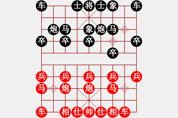 象棋棋譜圖片：bbboy002[紅] -VS- ss5501o2[黑] - 步數(shù)：10 