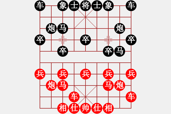 象棋棋譜圖片：贏棋算和(3段)-負(fù)-堅(jiān)加韌(2段) - 步數(shù)：10 