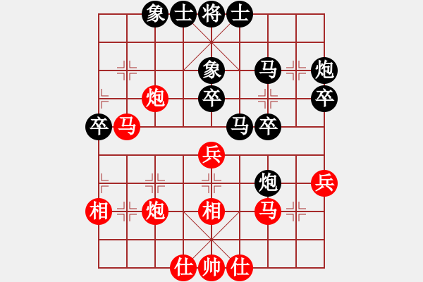 象棋棋譜圖片：堂哥(2舵)-負(fù)-zjhmhmzj(7舵) - 步數(shù)：40 