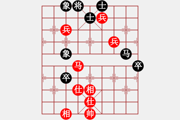 象棋棋譜圖片：張?。I(yè)8-3） 先和 bbboy002（業(yè)8-2） - 步數(shù)：80 