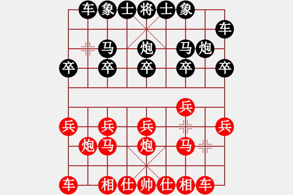 象棋棋譜圖片：中國(guó)象棋173太守棋狂先勝棋手61236 - 步數(shù)：10 