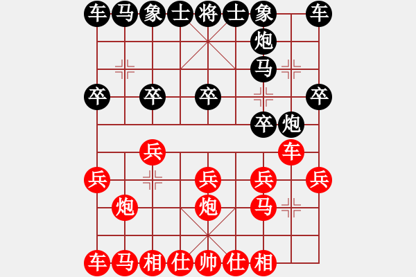 象棋棋譜圖片：王涵兵以巡河炮窺全面?。。。。。。?！2例?。。。。?！ - 步數(shù)：10 