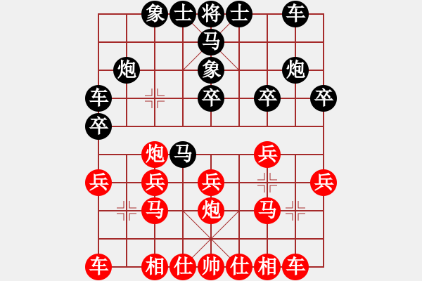 象棋棋譜圖片：青島體育總會(huì) 李嘉晨 負(fù) 新疆象棋協(xié)會(huì) 楊浩 - 步數(shù)：20 