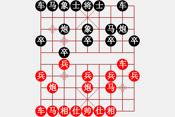 象棋棋譜圖片：第三輪 興平4臺(tái)劉剛先和4臺(tái)榆陽(yáng)楊陽(yáng) - 步數(shù)：10 