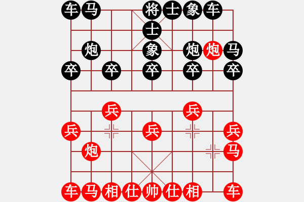 象棋棋譜圖片：716局 E00- 仙人指路-曹仁(1750) 先負(fù) 小蟲引擎23層(2688) - 步數(shù)：10 