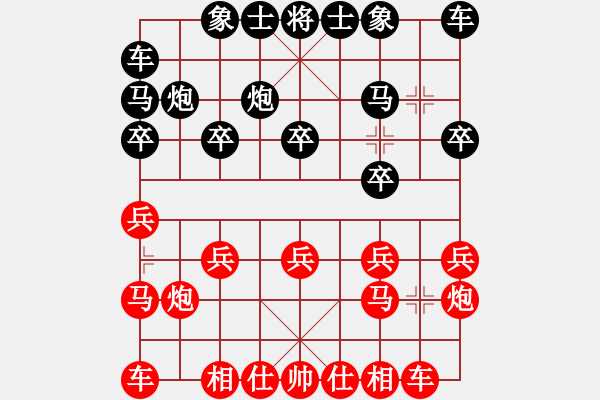 象棋棋譜圖片：王玉才     先勝 趙傳國     - 步數(shù)：10 