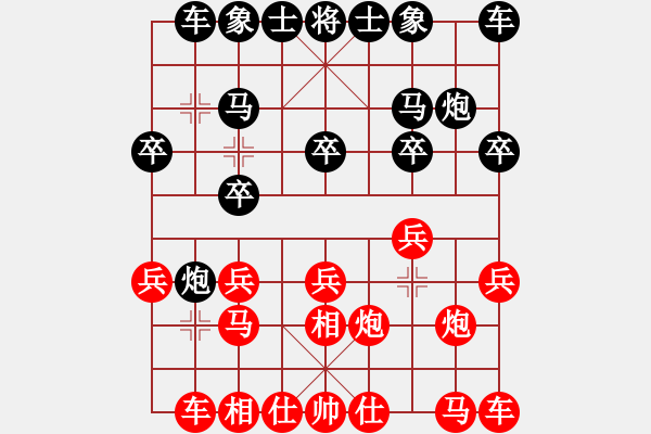 象棋棋譜圖片：國(guó)土人asd紅負(fù)葬心【過(guò)宮炮對(duì)進(jìn)左馬】 - 步數(shù)：10 