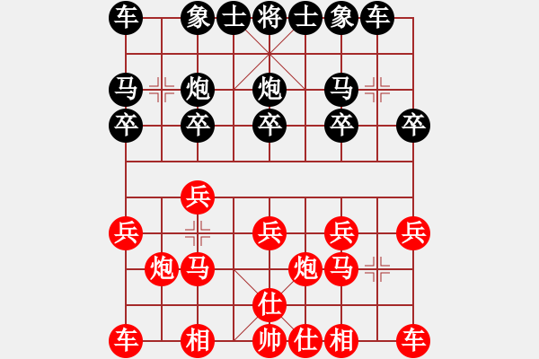 象棋棋谱图片：红蓝棋股(天帝)-负-神算子(1段) - 步数：10 