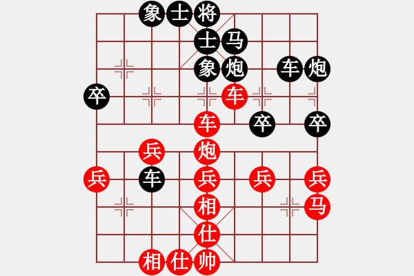 象棋棋譜圖片：神采飛揚律師[940826435] -VS- 橫才俊儒[292832991] - 步數(shù)：40 