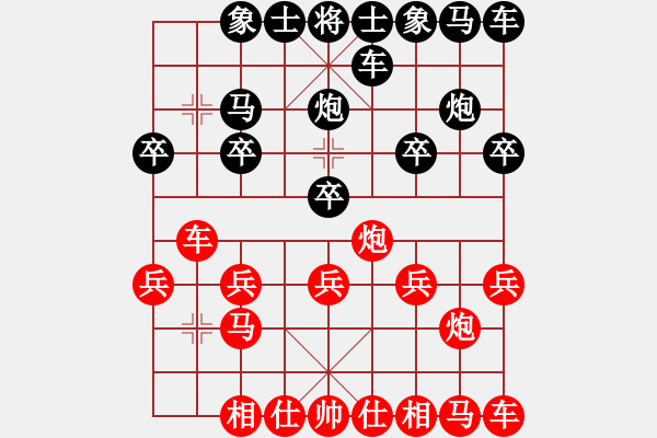 象棋棋譜圖片：向日葵[紅] -VS- 橫才俊儒[黑] - 步數(shù)：10 