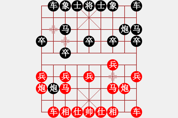 象棋棋谱图片：150920 公开男子组 第6轮 第8台 张佳仁 和 郑奕霖 - 步数：10 