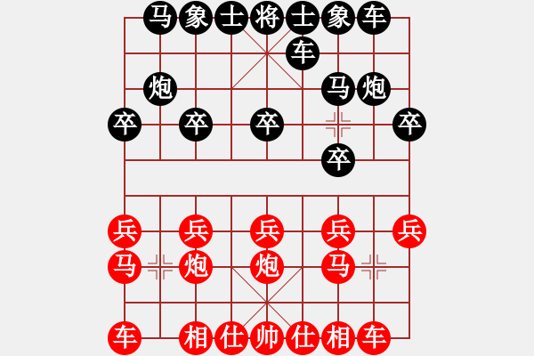 象棋棋譜圖片：298局 A02- 邊馬局-小蟲引擎23層(2548) 先勝 魏延(1500) - 步數：10 