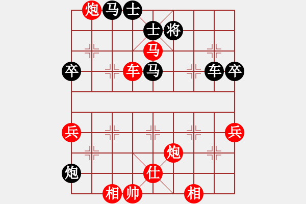 象棋棋譜圖片：第五節(jié) 打擊弱點(diǎn) 第112局 天地炮威脅雙士 - 步數(shù)：20 