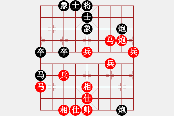 象棋棋譜圖片：第五屆聆聽杯第三輪環(huán)環(huán)勝不怎么會(huì)下棋 - 步數(shù)：50 