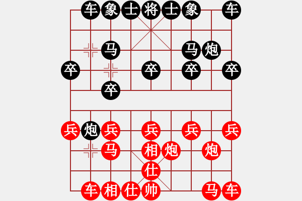 象棋棋譜圖片：遨游神州紅負(fù)葬心【過宮炮對(duì)進(jìn)左馬】 - 步數(shù)：10 